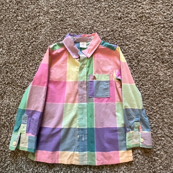 Toddler Oxford Convertible Shirt 4T - Picture 1 of 4